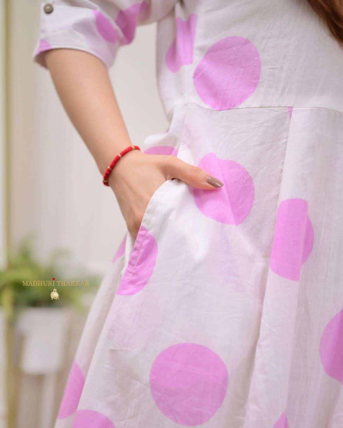 Flaunt the Florals ? Embroidered Cotton Dress with Printex Highlights (XL) - Image 3