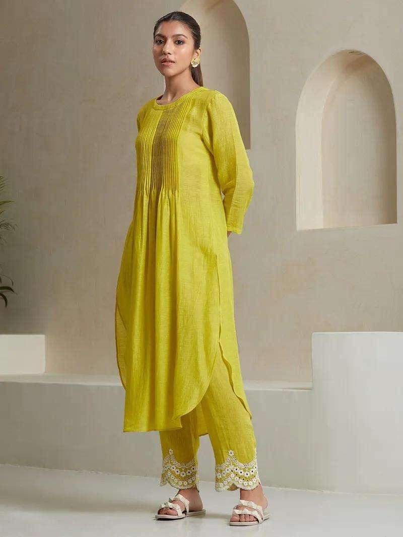 Women?s Traditional Cotton Kurta Palazzo Suit with Dupatta(XL) - Image 3