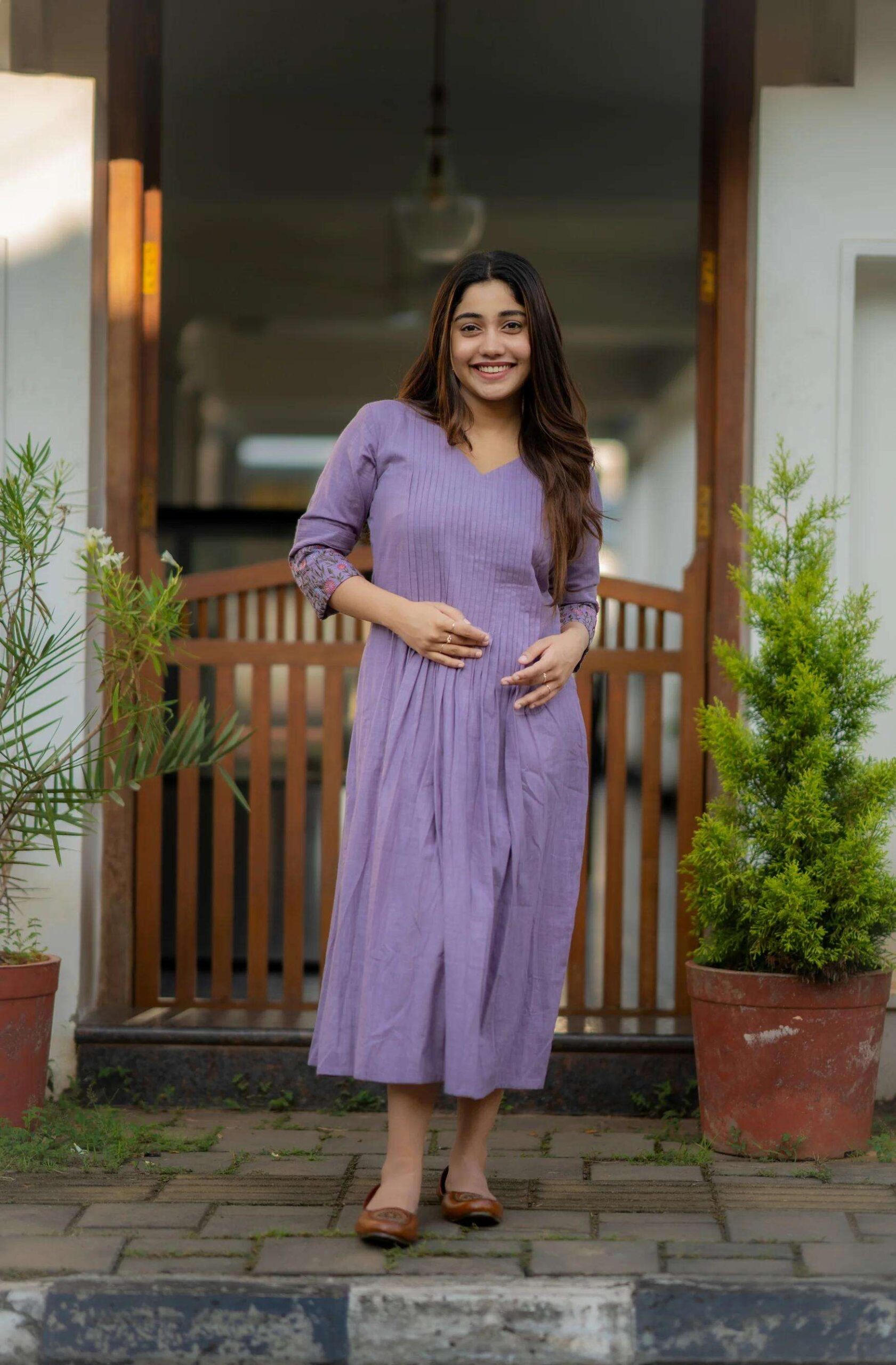 Modern Ethnic Vibes ? Embroidered Cotton Slub Kurta Set for Women (XL) - Image 4